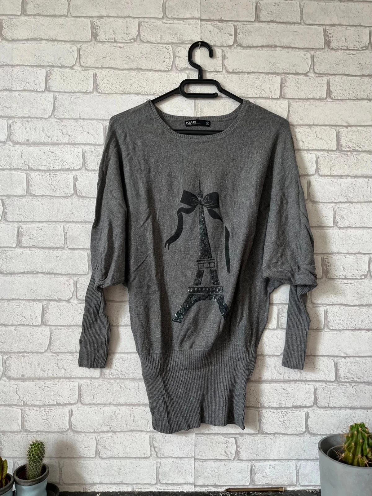 Pull / tunique femme imprimé Paris – Kiabi – Taille 36